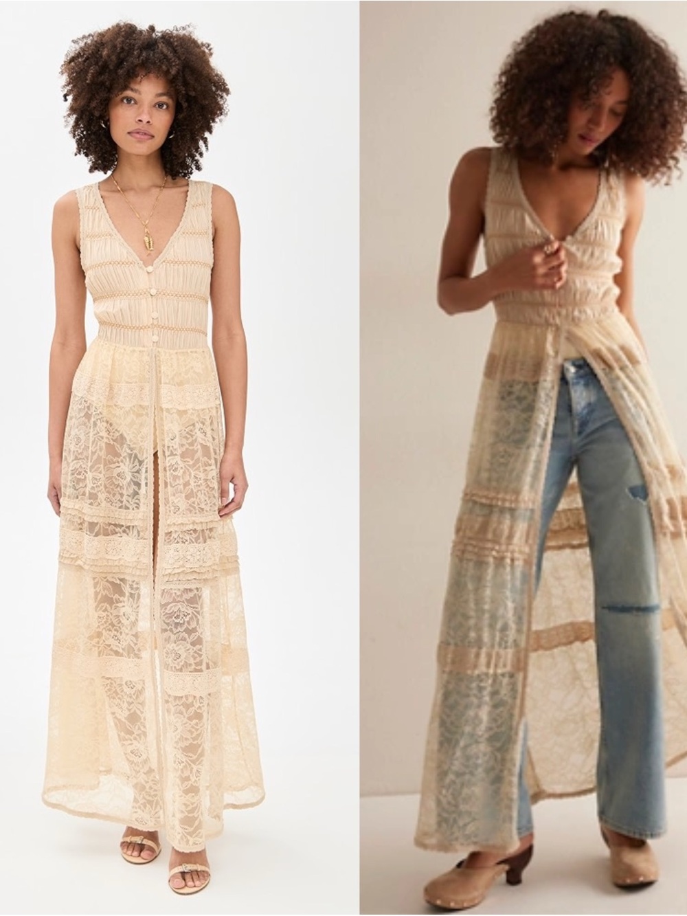 Free People Sweet Saloon Sleeveless Maxi Dress Medium $228